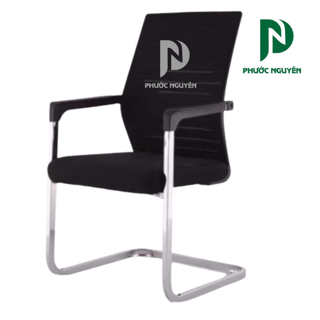 Ghế lưới chân quỳ đen- 8012