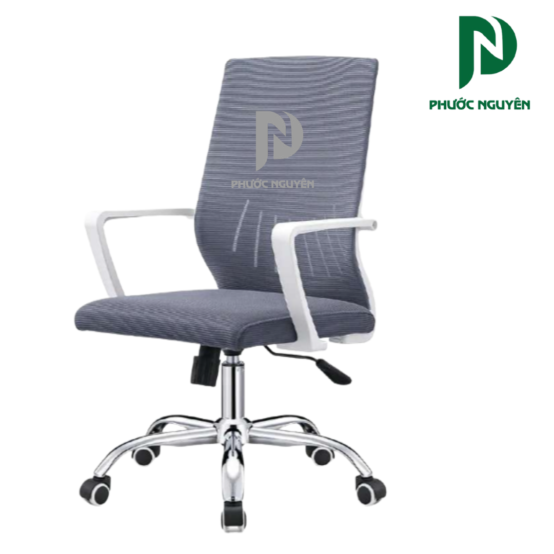 Ghế lưới văn phòng xám trắng-7006