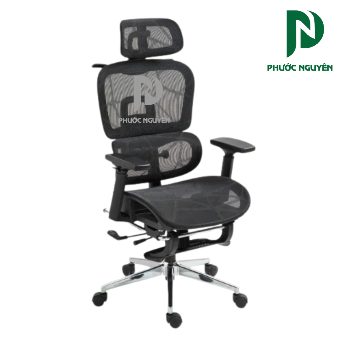 Ghế xoay văn phòng- 900 chân mạ